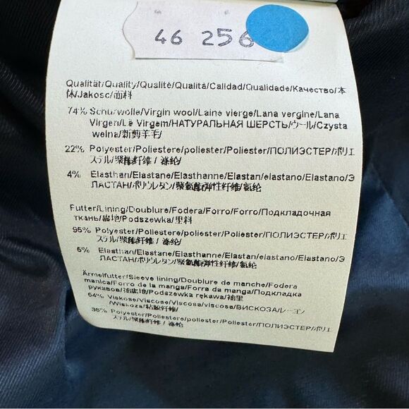 Hugo Boss Men's Blue Suit Jacket 36R Wool Stretch Regular Fit 2 Button Superflex - Picture 12 of 15